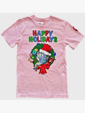 NEW! MAX VELOCITY HAPPY HOLIDAYS CHRISTMAS TORNADO STORM CHASER TEE TSHIRT SMALL
